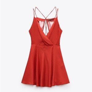 Zara Red Polka Dot Dress size M
